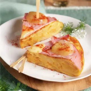 Tortilla De Patata Con Bacon Y Queso