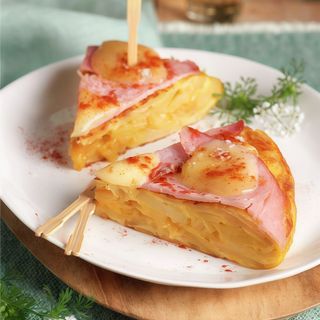 Tortilla De Patata Con Bacon Y Queso