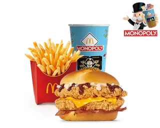 Menú McCrispy BBQ & Bacon Doble