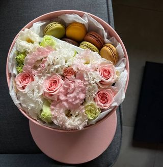 Sweet box with macarons