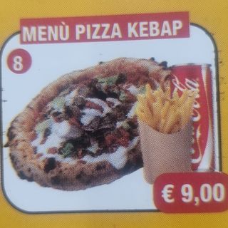Menù pizza kebap con bibita a scelta