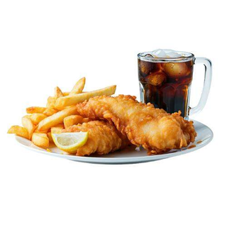 Pescado Merluza + Patatas + Bebida