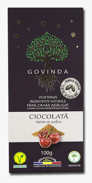 Ciocolata cu visine si polen