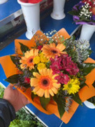 BOUQUET DI GERBERE ARANCIO