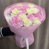 Букет «Рожево-білі діантуси»