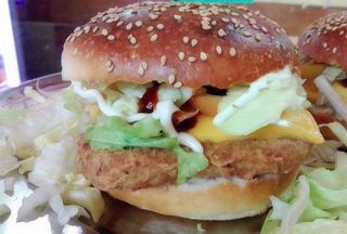 Chicken burger menù