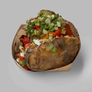 Печен пълнен картоф