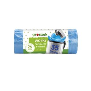 Worki Na Śmieci Z Fala 35l 26szt Groszek