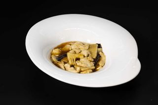 149. Pollo funghi bambu