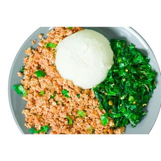 Ugali With Scrambled Eggs