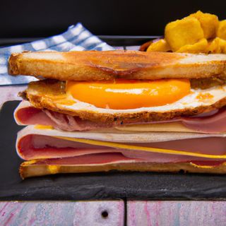 Sándwich Mixto Y Huevo