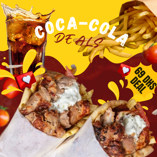 Pita Souvlaki Grecque + Fries + Boisson