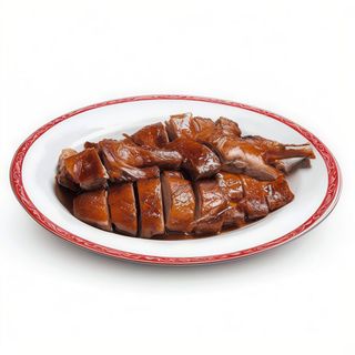 Pato Asado Con Bambú Y Setas