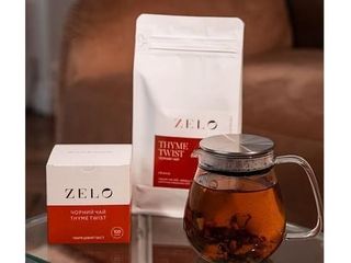 Чай ZELO Чорний з чебрецем і апельсином (300g)