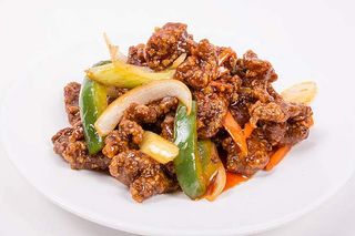 Manzo in salsa piccante