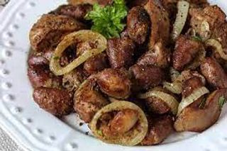 Пилешки сърца с лук (250г)