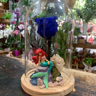 Cúpula con Rosas Eterna Azul "Sirena"