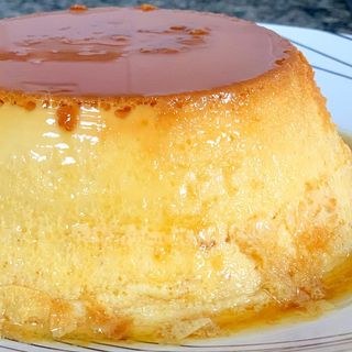 Flan de queso con nata