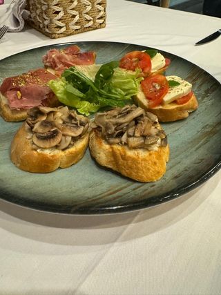 Tris di bruschette