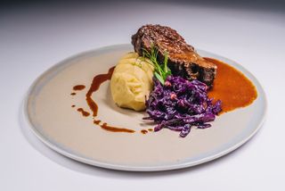 Duszone poliki wieprzowe