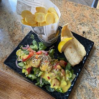 Dorsz smażony  ziołami