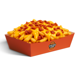 Patatine + cheddar + bacon di manzo