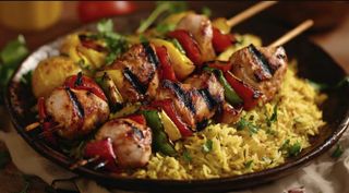 Arroz Con Shish Taouk, Pinchos (2 Uds.)