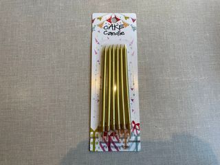 ოქროსფერი სანთლები 6ც