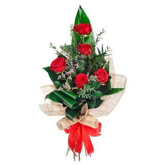5 Rose rosse cm 50 locali