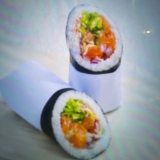 Poke warp salmón 2 unidad 