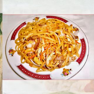 29a. Tallarines Fritos Con Pollo