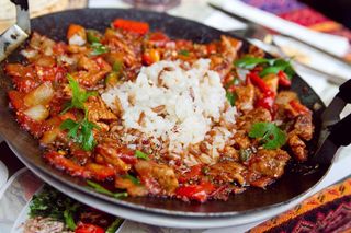 Сач-Тава (куряче філе з овочами та рисом)  (410г)