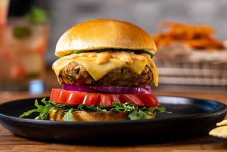 Chicken cheeseburger