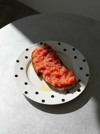 Tostada Con Tomate Y Aceite