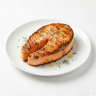 Medaglione di salmone alla plancha
