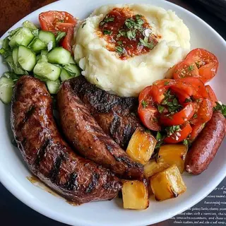 Plato de salchichas