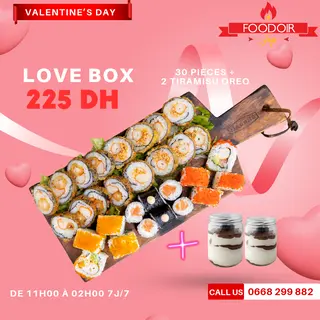 LOVE BOX + 2 TIRAMISU OFFERTS