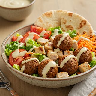 Falafel chicken salad