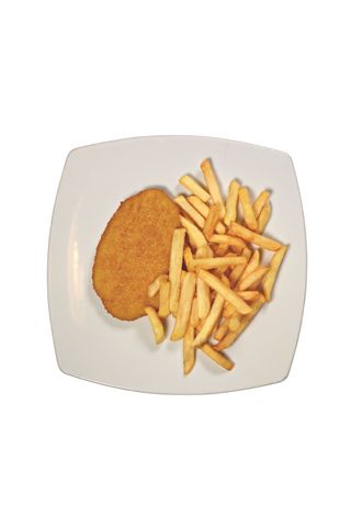 Cotoletta con patatine fritte