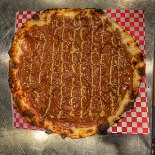 Pizza De Nutella e Pistacchio 
