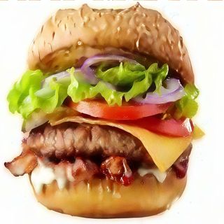 Hamburguesa Barbacoa Y Patatas Fritas