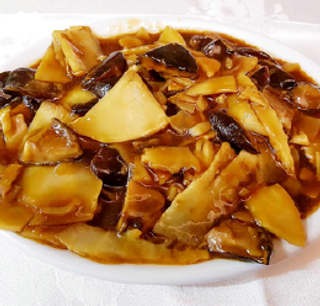 Bambú Y Setas Al Wok