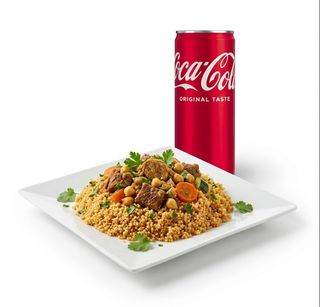 Cous cous di carne + Lattina Coca-Cola