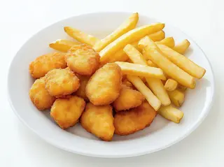 Ración De Nuggets Con Patatas