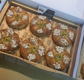 plateau kunafa crème 6 pièces