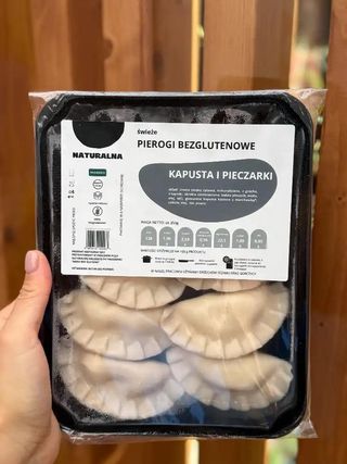 Pierogi z kapustą i pieczarkami (gf, vegan)
