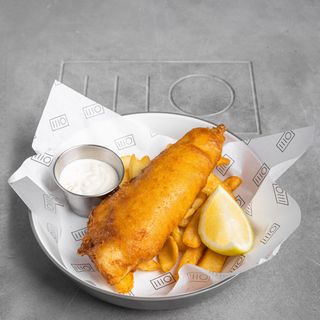 ФІШ & ЧІПС З СІБАСА З ЛИМОННИМ АЙОЛІ (350)