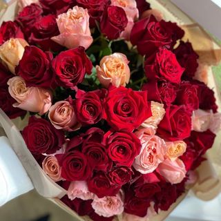 Bouquet de 30 roses mélanges 