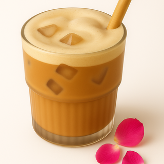 Iced Rose latte 