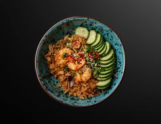 Рис "Кхао з креветками"